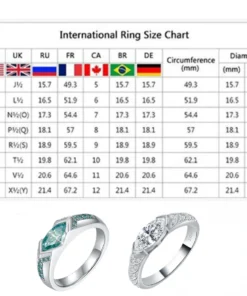 DIYSTAR Magnetology Moissanite Diamond Ring
