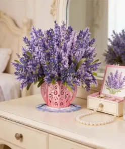 DIYSTAR 3D Flower Greeting Card Personalized Love Wishes and the Love Affection of Eternal Bloom Flowers