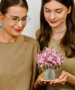 DIYSTAR 3D Flower Greeting Card Personalized Love Wishes and the Love Affection of Eternal Bloom Flowers